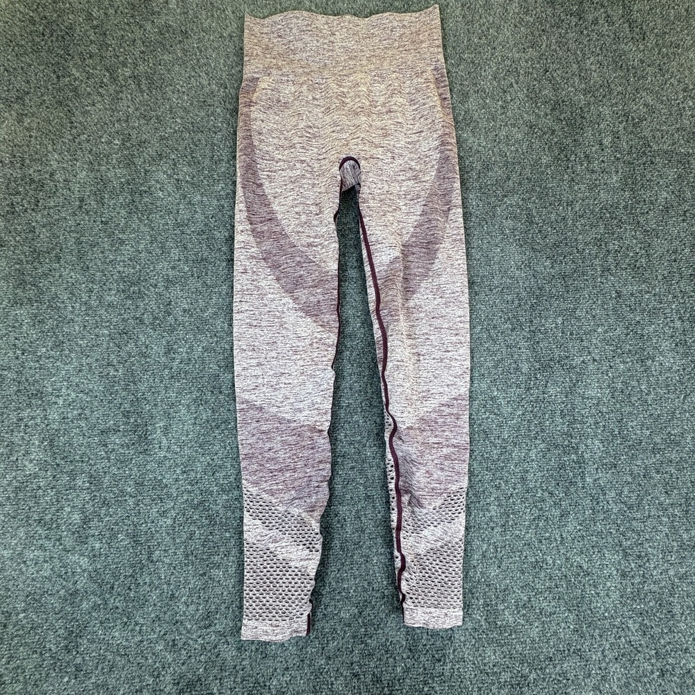 Pink Victoria's Secret Seamless Leggings Womens 24x25 Heather‎ Maroon Perforated
